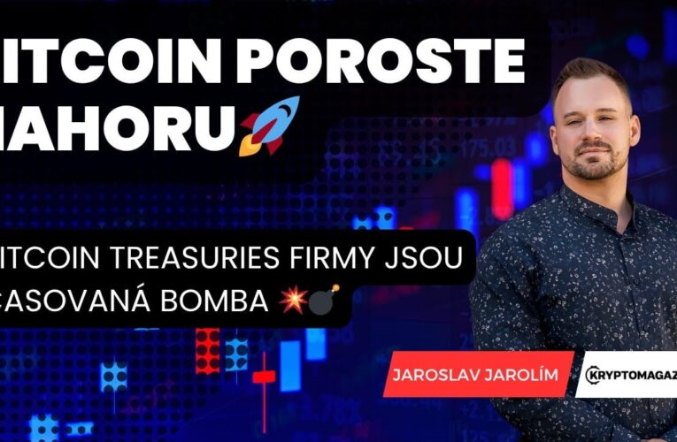 Bitcoin poroste nahoru: Bitcoin treasuries firmy jsou časovaná bomba!