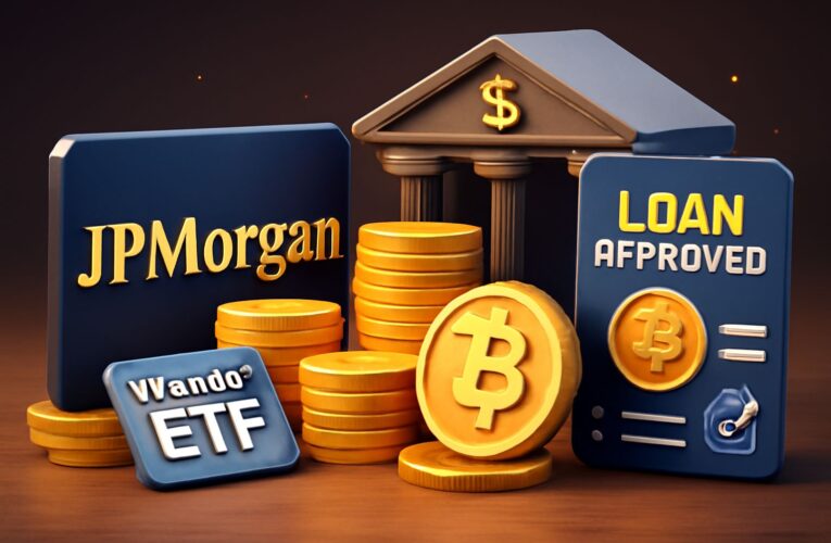 JPMorgan akceptuje kryptoměnové ETF jako zajištění úvěrů
