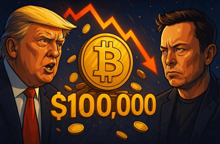 Pokles ceny bitcoinu vyvolal likvidace dlouhých pozic, Trump a Musk přidávají na volatilitě